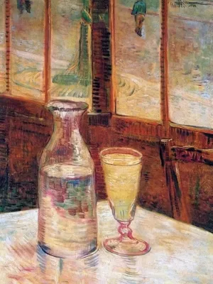 Obrázok produktu pre Vincent Van Gogh Art Print Obraz - Zátišie s absintom, 1887 (80 x 60 cm)