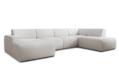 Produktbild von AX LIVING XXL Sofa U Form Didim Weiß 378cm breit, modern & großzügig R