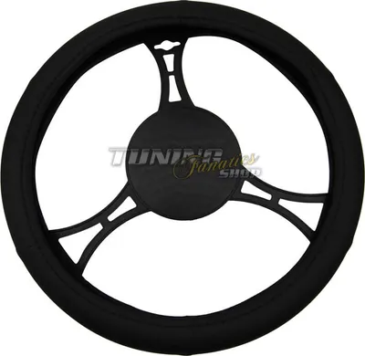Obrázek produktu pro Koženkový potah volantu PREMIUM RING 37-39cm BLACK mnoho vozidel
