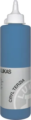 Produktbild von Lukas Cryl Terzia Plastic Bottle Acrylfarbe Cerulean Blue 500 ml 1 stk