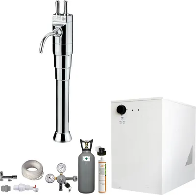 Produktbild von Tafelwassergerät BieTal BT-30U Kühlung Schanksäule mit Hebel Filter 6Kg CO2