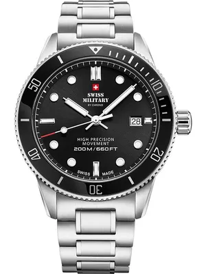 Produktbild von Herrenarmbanduhr SWISS MILITARY SM34088.01 aus Edelstahl, sportlich