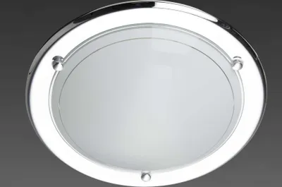 Produktbild von Brilliant Miramar, Schlafzimmer, Wohnzimmer, Glas, Metall, rund, Chrom, Weiß, Weiß, E27