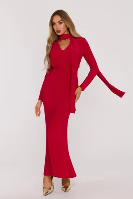 Produktbild von BeWear Maxikleid für Frauen Autoztion M891 rot XL