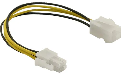 Produktbild von DeLOCK Stromkabel P4 Stecker > P4 Buchse, Kabel