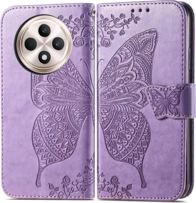 Produktbild von OPPO Reno12 F 5G Hülle - Coverup Schmetterling Klapphülle - Violett