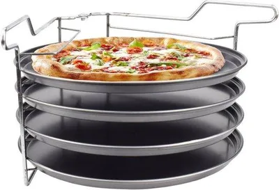 Produktbild von Famanu Backset Pizza 28 cm mit Antihaftbeschichtung - 5-teilig