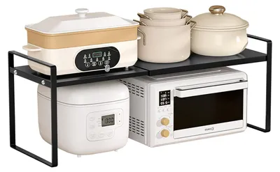 Image de Omgoods - Organisateur d'étagères extensible pour cuisine, adapté aux placards et aux plans de travail