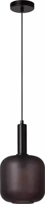 Zdjęcie produktu dla Lampa wisząca nowoczesna ze szklanym kloszem czarna ELOISE 1xE27 40W Lucide