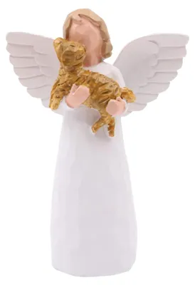 Engel-Figurine aus Harz, Gedenkgeschenk für Haustiere, 12 cm