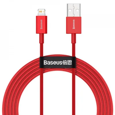Obrázok produktu pre Cablu Baseus Superior USB - Lightning rchlonabjac dtov kbel 2,4 A 2 m erven (CALYS-C01)