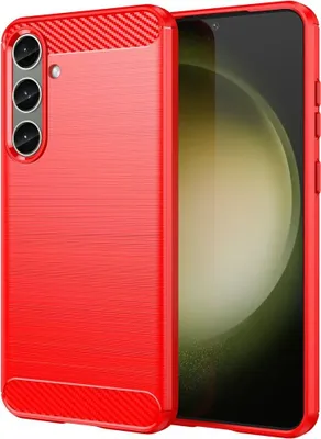Produktbild von König Design Hülle kompatibel mit Samsung Galaxy S24 Plus Kunststoff Soft Handyhülle - Handy Case Rot