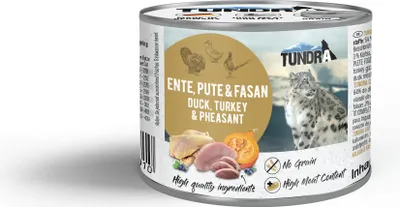 Produktbild von Tundra Cat Ente, Pute & Fasan 6x200g Katzenfutter Nassfutter