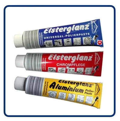 Produktbild von Elsterglanz 3er SET 3x 150ml Chrom Universal Aluminium Politur Paste Reinigung