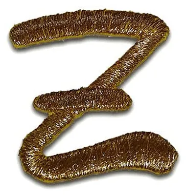 Produktbild von Buchstabe Z 3.1x2.8cm: Alphabet Buchstaben Einzeln Auswählbar - Aufnäher, Bügelbild, Aufbügler, Applikationen, Patches, Flicken, Zum Aufbügeln