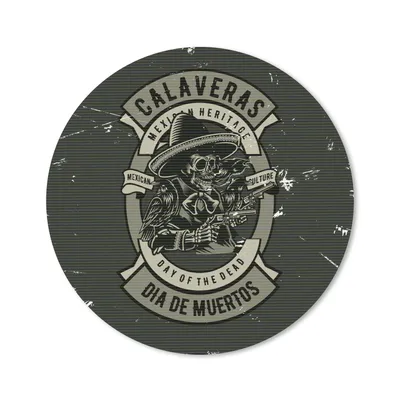 Produktbild von MuchoWow® Mauspad Mousepad Sheriff - Skelett - Waffe - Retro 30x30 cm - Mousepads - Maus Mat - Pad - Mausunterlage - Tischunterlage - Schreibtischmatten