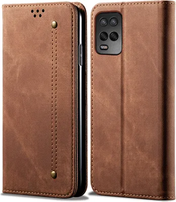 Obrázek produktu pro OPPO A54 4G Cover, kožené flipové pouzdro typu kniha se stojánkem pro OPPO A54 4G Brown