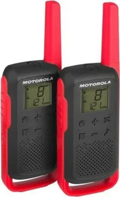 Obrázok produktu pre Motorola TALKABOUT T62, Profesionálne mobilné rádio (PMR), 16 kanály/kanálov, 12500 MHz, 8000 m, LCD, Micro-USB