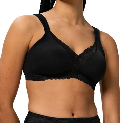 Image de Triumph Modern Lace+Coton, Noir, Sans armatures, Unie couleur, Femme, Taille maximale, Dos
