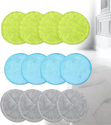 Produktbild von Famanu Moppads 12 Stück - 16 cm Ersatzpads für elektrische Mopp