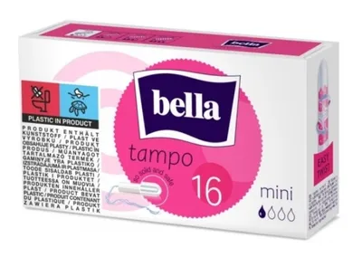 Obrázek produktu pro Premiové Komfortní Mini Tampony Bella Tampo - Balení obsahuje 16 kusů