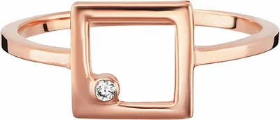 Produktbild von cai Ring 925/- Sterling Silber rot 052 (16,6) Zirkonia weiß 273271225