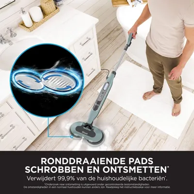 Produktbild von Dampfreiniger - Handdampfreiniger - Dampfmop - Dampftuch - Dampfreiniger mit Schlittenaufsatz - 3 einstellbare Dampfstufen