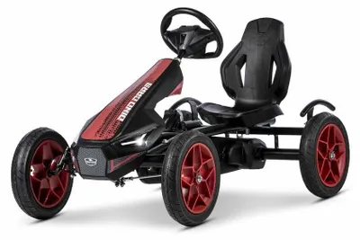 Produktbild von Dino Cars Pedalkart rot mit BF1-System, Luftreifen und verstellbarem Sitz für 4-12 Jahre