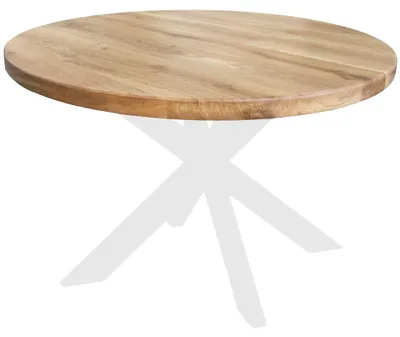 Produktbild von Tischplatte rund Eiche massiv Ø100 cm