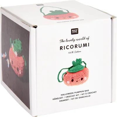 Zdjęcie produktu dla Zestaw do szydełkowania Ricorumi "Dynia na Halloween"