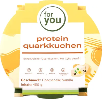Produktbild von for you protein quarkkuchen- Cheesecake Vanilla