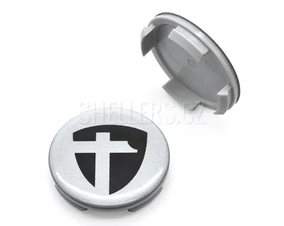 Obrázek produktu pro Středová krytka alu kola Ø 56/60 mm Tomason (ZA1327), šedý plast, stříbrno-šedé logo