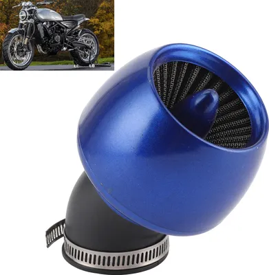 Zdjęcie produktu dla Filtr ssący do motocykla, oczyszczacz powietrza, zmywalny, wielokrotnego użytku, uniwersalny do rur o średnicy wewnętrznej 1,1–1,9 cala