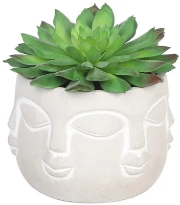 Image de Plante artificielle verte en pot pour la maison, le bureau ou la salle de bain (décoration)