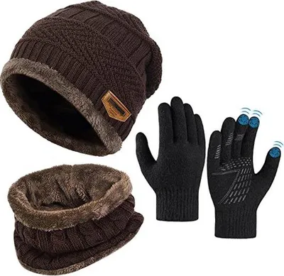 Produktbild von Famanu Winterschal - Warmes, dickes, oversized Set für Kinder