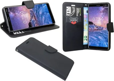 Obrázok produktu pre Puzdro na mobilný telefón Nokia 7 Plus Flip Case Smartphone Protective Cover Black