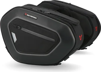 Image de Sacoches de selle PRO BLAZE SW-MOTECH version haute 1680D nylon balistique noir par paire