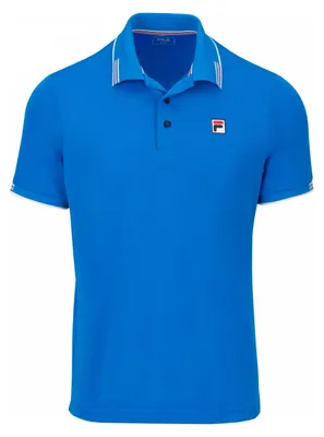 Image de Polo FILA Alejandro, chemise de sport pour hommes, bleu clair, taille L