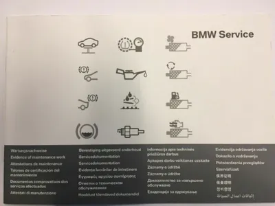 Produktbild von Original BMW Serviceheft BMW Modelle Service Heft in 27 Sprachen 01492602175