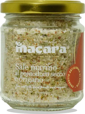 Zdjęcie produktu dla Sycylijska sól morska z suszonymi pomidorami i oregano, 300 g