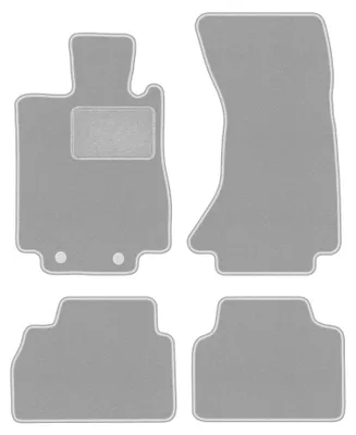 Productafbeelding van Velours automatten voor Mercedes S W220 4Matic 1998-2005 – 4-delig, grijs, op maat – Wielganizator OSLO
