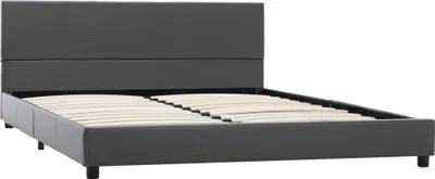 Produktbild von vidaXL Bettgestell Grau Kunstleder 120x200 cm