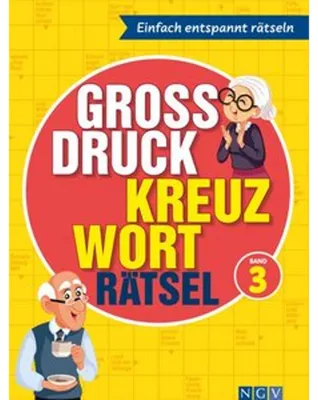 Obrázok produktu pre Großdruck Kreuzworträtsel Band 3 - Rätselbuch für Senioren & Rentner mit großer Schrift