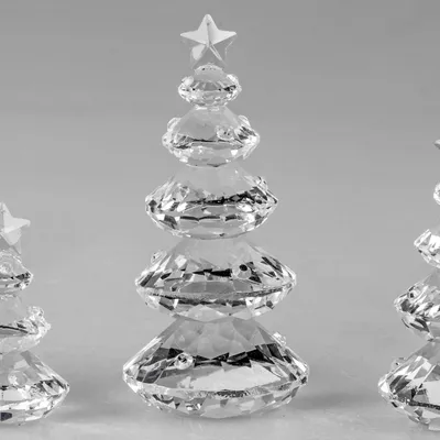 Produktbild von Deko Weihnachtsbaum H. 13cm aus Kristallglas Formano W25