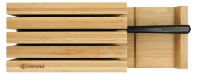 Produktbild von KYOCERA 3in1 Bambus-Messerblock für bis zu 4 Messer
