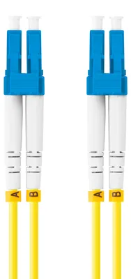 Zdjęcie produktu dla LANBERG Fiber Patchk. SM LC/UPC-LC/UPC DUPLEX 1m LSZH 3,0mm