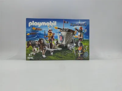 Image de PLAYMOBIL 9341 Attelage de poneys avec balliste nain