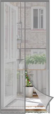 Produktbild von Sekey Fliegengitter Tür Magnet Balkontür, Insektenschutz tür 95x210 cm, Katzensicher, Langlebig, Geruchsfrei und Ungiftig, Grau