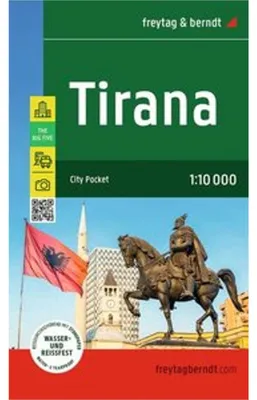 Productafbeelding van Tirana, stadsplattegrond, schaal 1:10.000, freytag & berndt