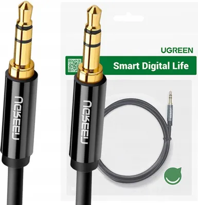 Immagine prodotto di Cavo Mini Jack 3,5Mm Aux Ugreen Av112 1M (Czarny)